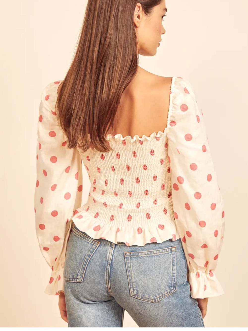 Reformation Tangerine Linen Top in Fruit Loops size Small $148 - Picture 14 of 14